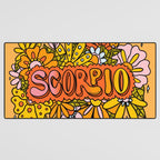 Scorpio Flowers Desk Mat Gallery Image 3