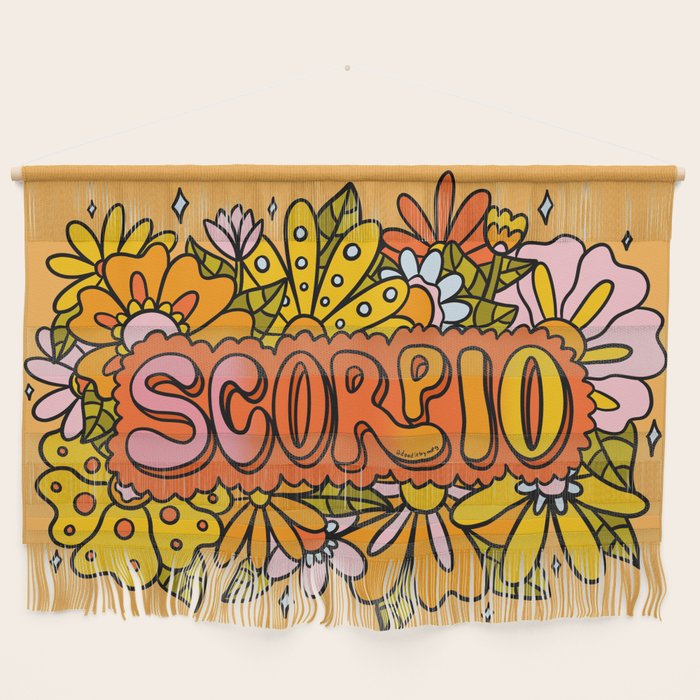 Scorpio Flowers Wall Hanging Gallery Image 1