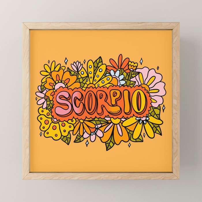 Scorpio Flowers Mini Art Print Gallery Image 1