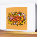 Scorpio Flowers Wall Mural Gallery Image 2