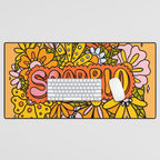 Scorpio Flowers Desk Mat Gallery Image 1