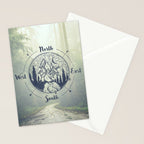 Compass Mountain Road Trip Stationery Card Gallery Image 2