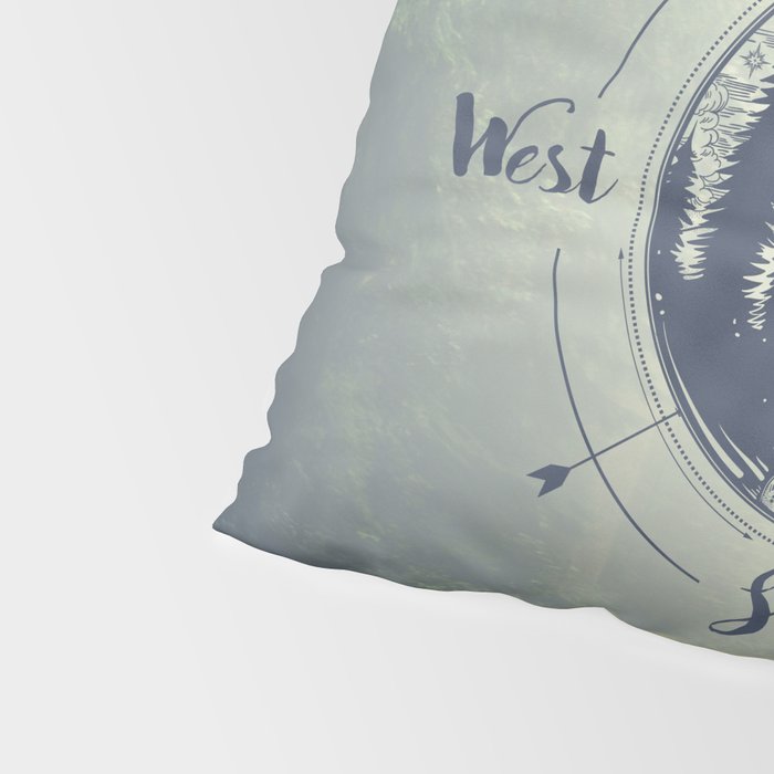 Compass Mountain Road Trip Pillow Sham Gallery Image 4