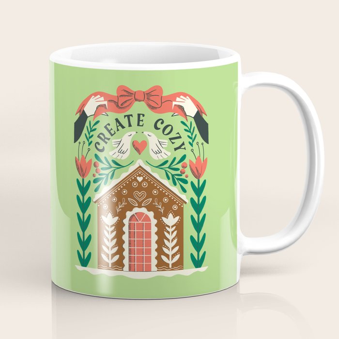 Create Cozy Festive Gingerbread House Coffee Mug Gallery Image 1