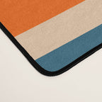 Retro Confaab Abstract Vertical Pattern Blue Orange Green Mustard Apricot Desk Mat Gallery Image 4