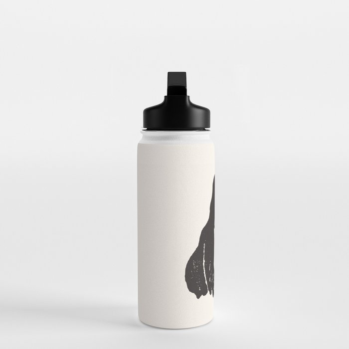 Matsumoto Hoji Japanese Grumpy Frog Art Print Water Bottle Gallery Image 3