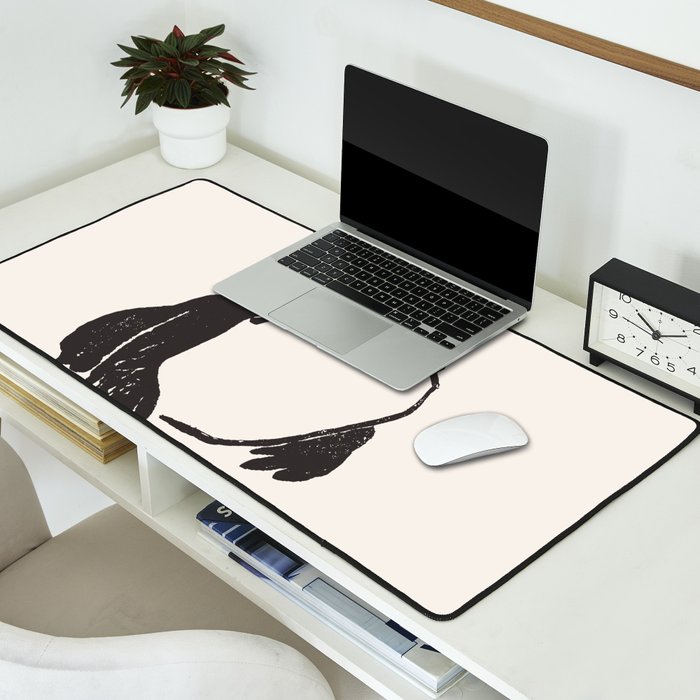 Matsumoto Hoji Japanese Grumpy Frog Art Print Desk Mat Gallery Image 2