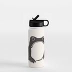 Matsumoto Hoji Japanese Grumpy Frog Art Print Water Bottle Gallery Image 1