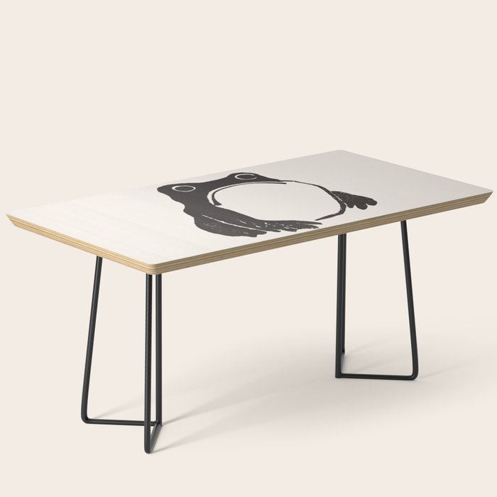 Matsumoto Hoji Japanese Grumpy Frog Art Print Coffee Table Gallery Image 1