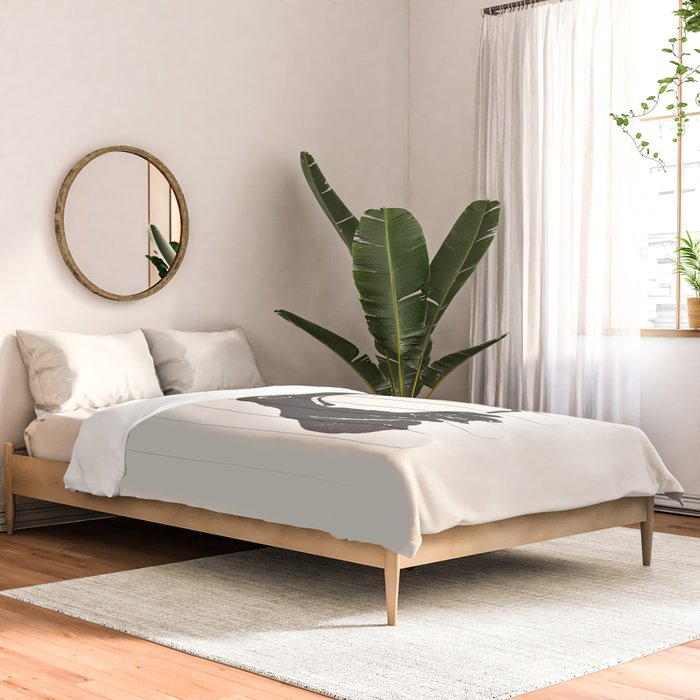 Matsumoto Hoji Japanese Grumpy Frog Art Print Comforter Gallery Image 2