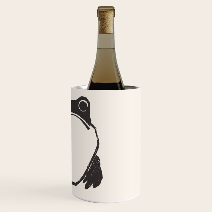 Matsumoto Hoji Japanese Grumpy Frog Art Print Wine Chiller Gallery Image 3