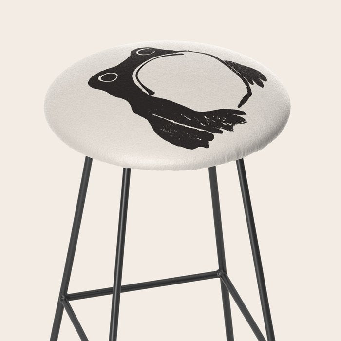 Matsumoto Hoji Japanese Grumpy Frog Art Print Stool Gallery Image 2
