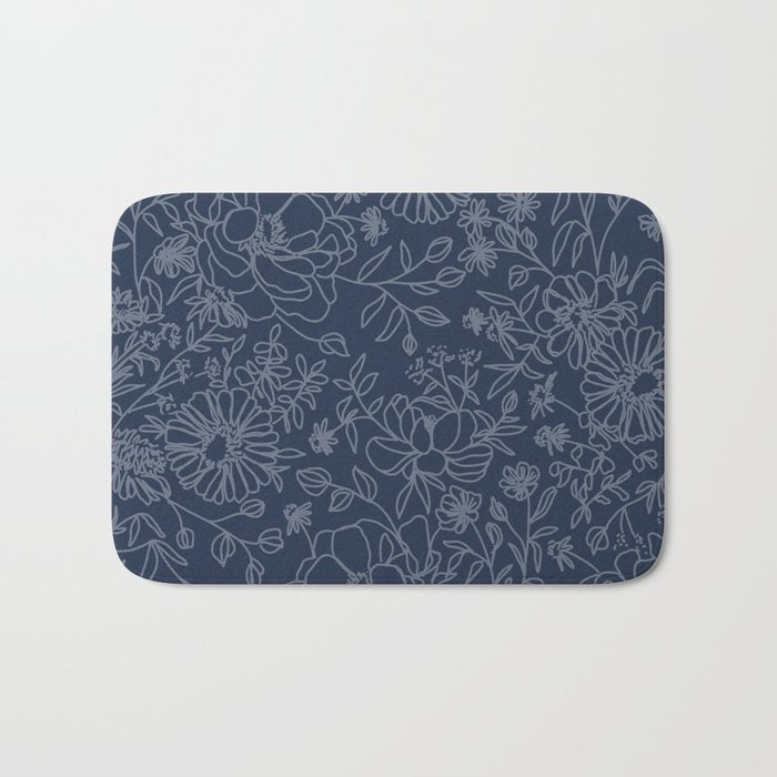 Simple Blooms Bath Mat Gallery Image 1