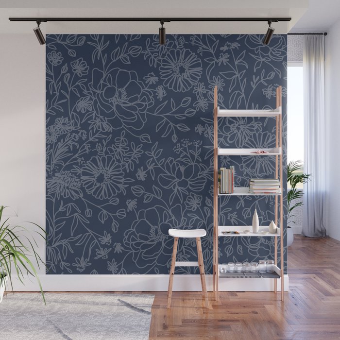 Simple Blooms Wall Mural Gallery Image 1