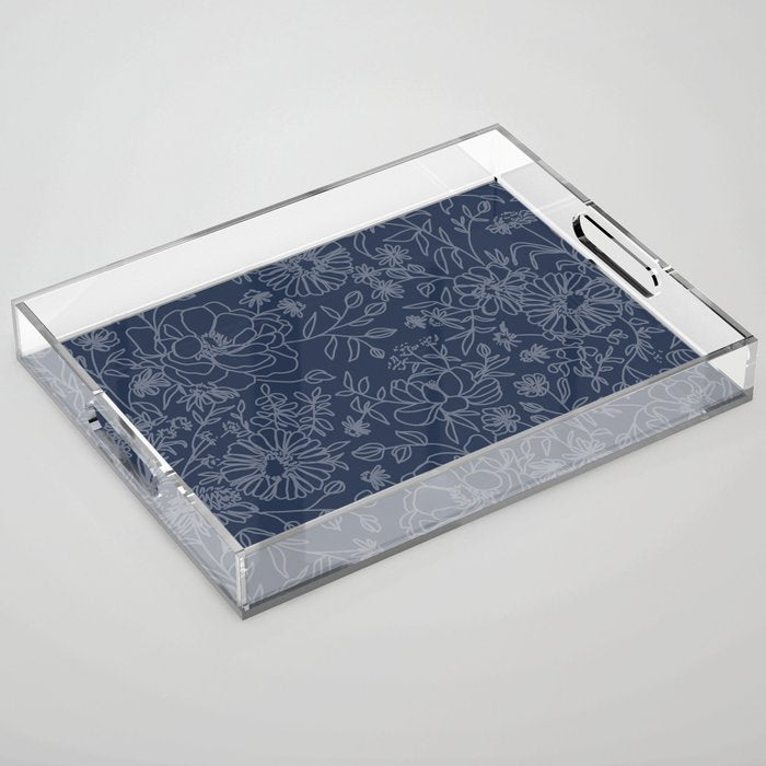 Simple Blooms Acrylic Tray Gallery Image 1