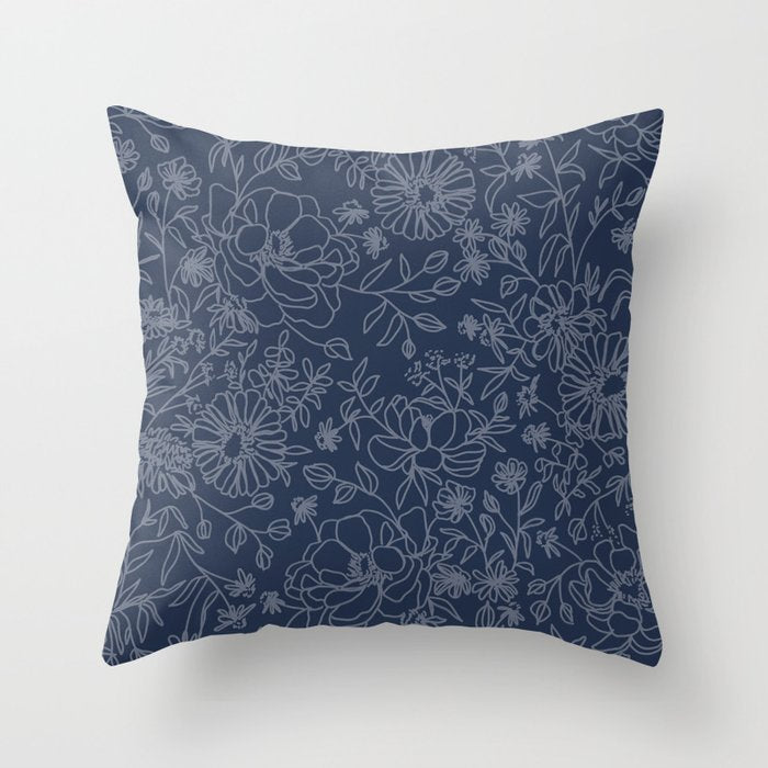 Simple Blooms Throw Pillow Gallery Image 1
