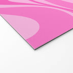 New Groove Retro Swirl Abstract Pattern in Doll Pink Welcome Mat Gallery Image 2
