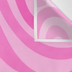 New Groove Retro Swirl Abstract Pattern in Doll Pink Wall Tapestry Gallery Image 3