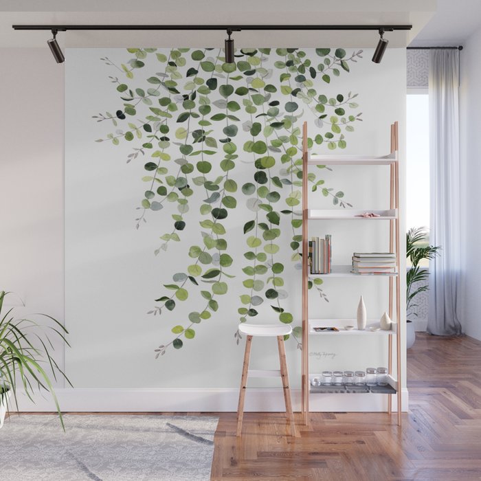 Eucalyptus Watercolor 8 Wall Mural Gallery Image 1
