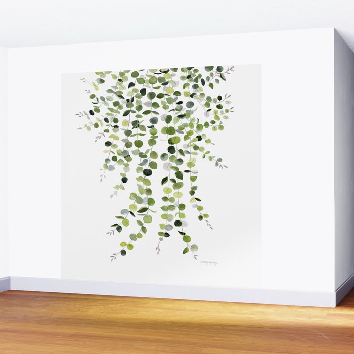 Eucalyptus Watercolor 8 Wall Mural Gallery Image 2