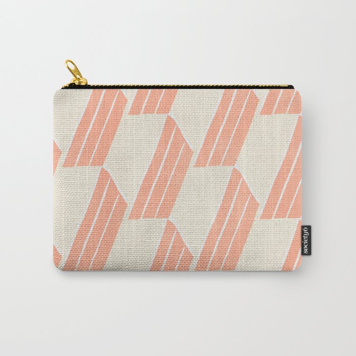 minimalist series: pink hex tiles Carry All Pouch Gallery Image 1