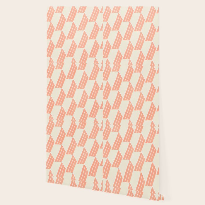 minimalist series: pink hex tiles Wallpaper Gallery Image 2