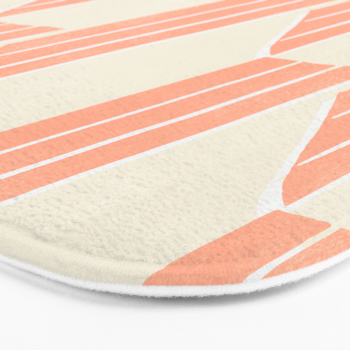 minimalist series: pink hex tiles Bath Mat Gallery Image 3