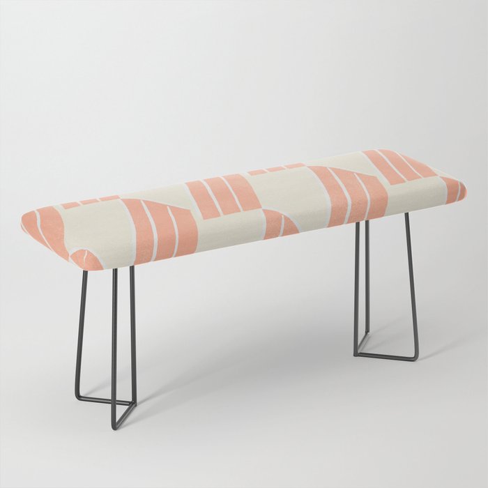 minimalist series: pink hex tiles Bench Gallery Image 1