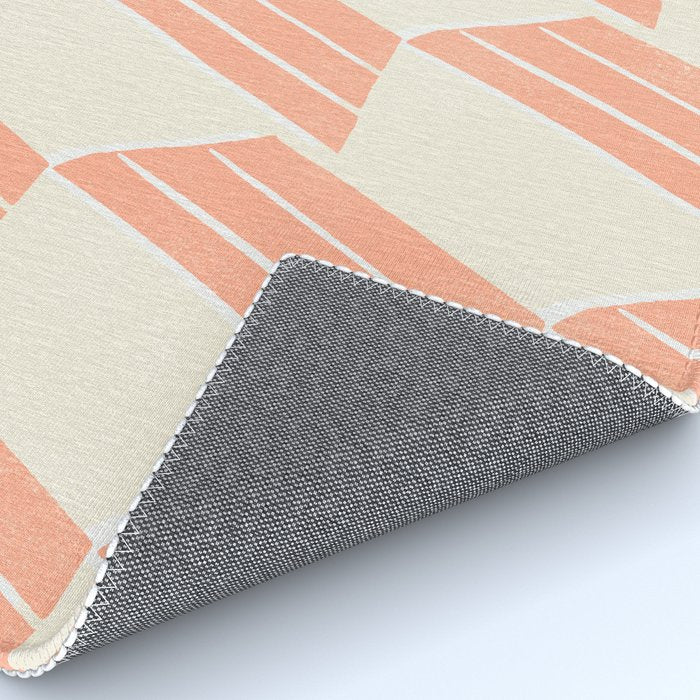 minimalist series: pink hex tiles Rug Gallery Image 4