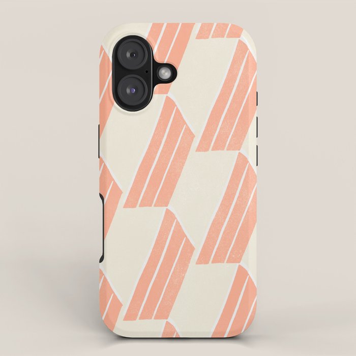 minimalist series: pink hex tiles iPhone Case Gallery Image 1