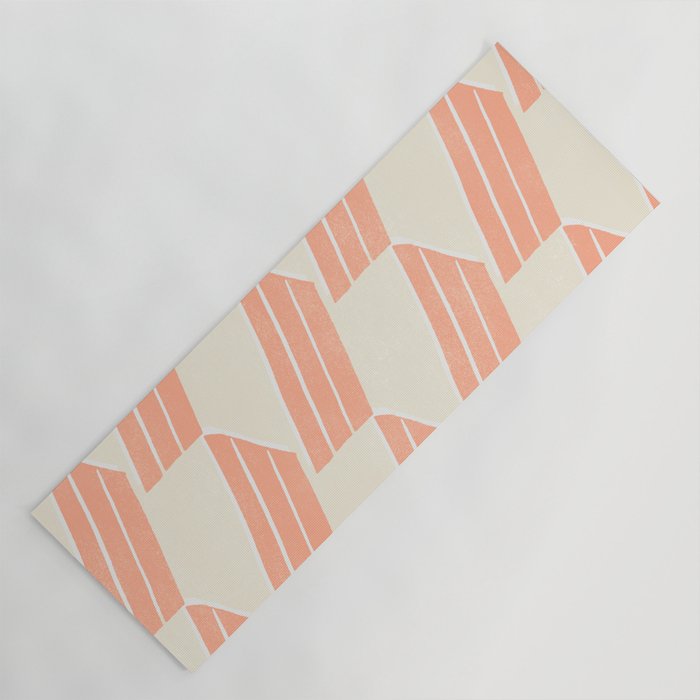 minimalist series: pink hex tiles Yoga Mat Gallery Image 1