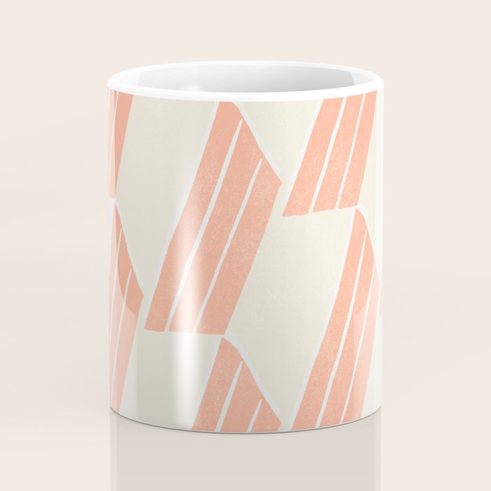 minimalist series: pink hex tiles Coffee Mug Gallery Image 4