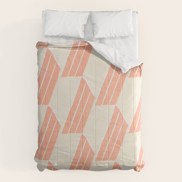 minimalist series: pink hex tiles Comforter Gallery Image 6