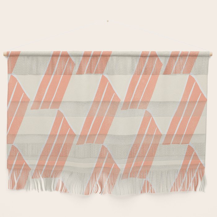 minimalist series: pink hex tiles Wall Hanging Gallery Image 1