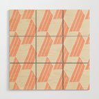 minimalist series: pink hex tiles Wood Wall Art Gallery Image 1