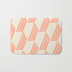 minimalist series: pink hex tiles Bath Mat Gallery Image 1