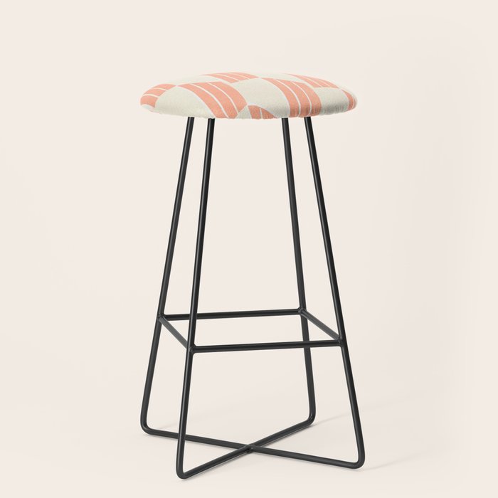 minimalist series: pink hex tiles Stool Gallery Image 1