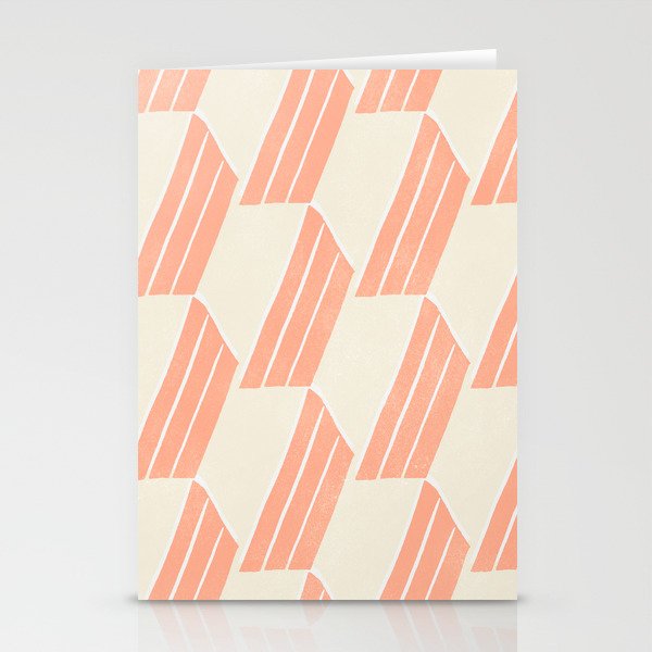 minimalist series: pink hex tiles Stationery Card Gallery Image 2