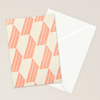 minimalist series: pink hex tiles Stationery Card Gallery Image 2