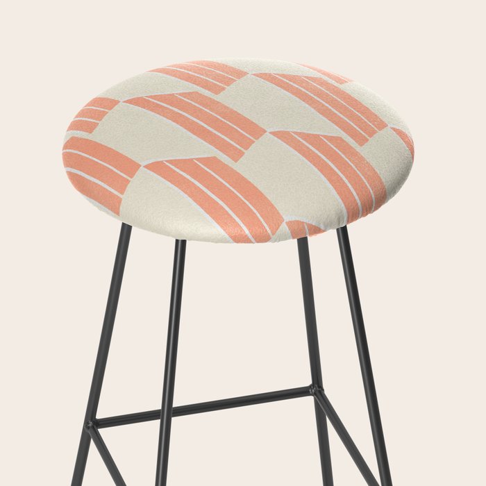 minimalist series: pink hex tiles Stool Gallery Image 2