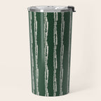 Emerald Herringbone Stripes Travel Mug Gallery Image 2
