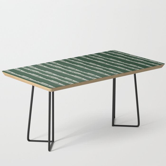 Emerald Herringbone Stripes Coffee Table Gallery Image 1