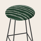 Emerald Herringbone Stripes Stool Gallery Image 2