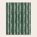 Emerald Herringbone Stripes Notebook Gallery Image 4