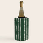 Emerald Herringbone Stripes Wine Chiller Gallery Image 2