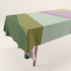 Geometric Shapes #8 Purple and Green Tablecloth Gallery Image 1