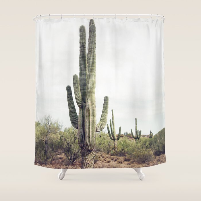 Desert Cactus Shower Curtain Gallery Image 1