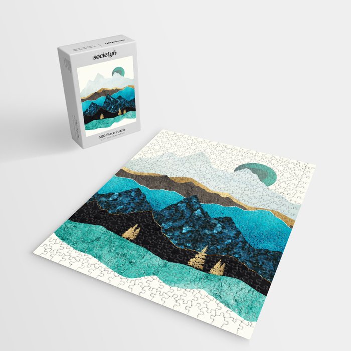 Teal Afternoon Jigsaw Puzzle Gallery Image 2