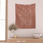 Tropical Outline 11 Wall Tapestry Gallery Image 2