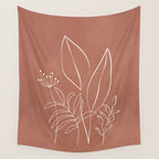 Tropical Outline 11 Wall Tapestry Gallery Image 4